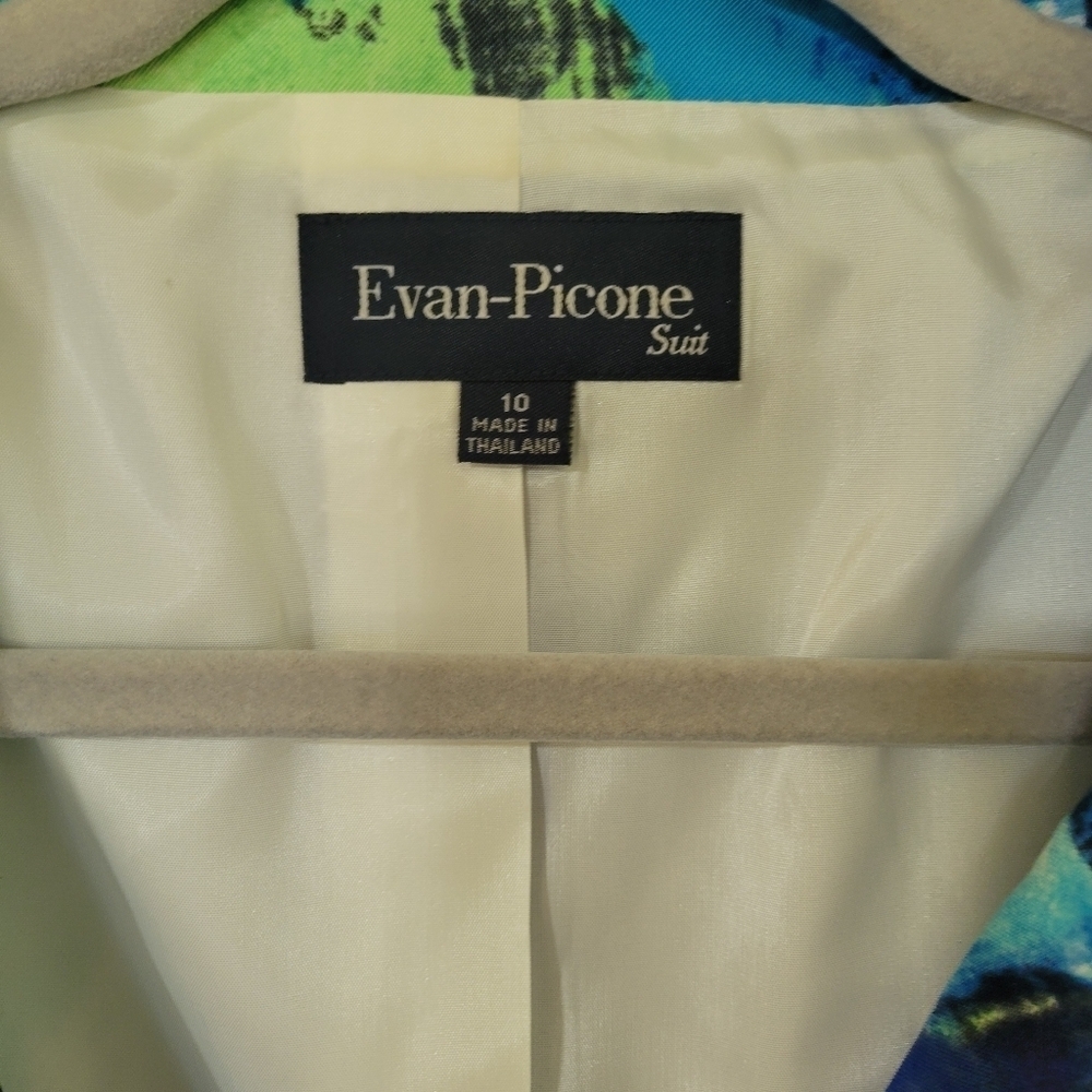 Evan-Picone Vibrant Abstract Blazer - Picture 5 of 12